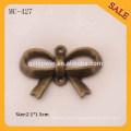 MC427 Antique Brass benutzerdefinierte Designer Metall Logo Etiketten und Tags für Handtaschen